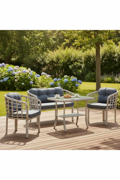 Hanah Home Conjunto de Jardín Manolya - Gris oscuro